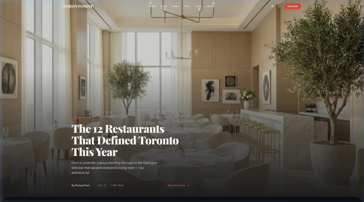 Torontonist Screenshot